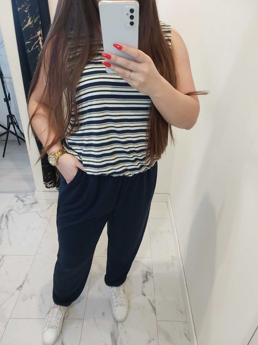 długi kombinezon  esmara L 40 paski luźny