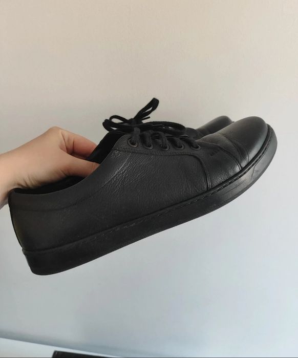 Skórzane czarne sneakersy tenisówki 41 Akardo Ryłko