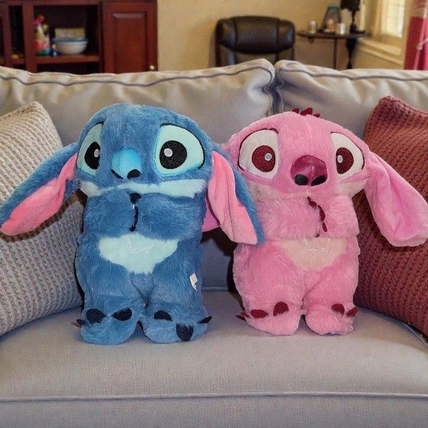 Мягкая игрушка-ночник Дышащий Стич  35 см