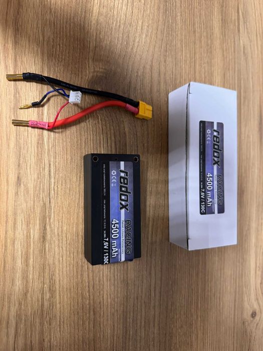 Pakiet LiHV Redox Racing 4500mAh 7.6V 2S 130C Hardcase - Jak NOWY!
