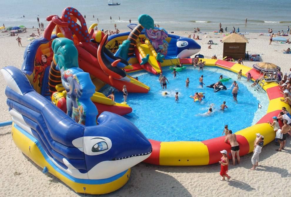 Водный аттракцион вектор