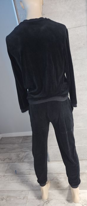 Komplet dresowy zestaw męski welurowy z haftowanym logo Hugo Boss rozm