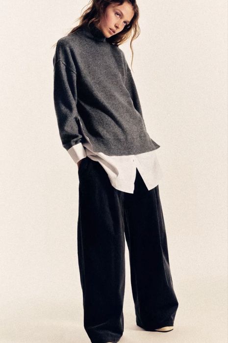 Подовжений светр кофта 2в1 Zara