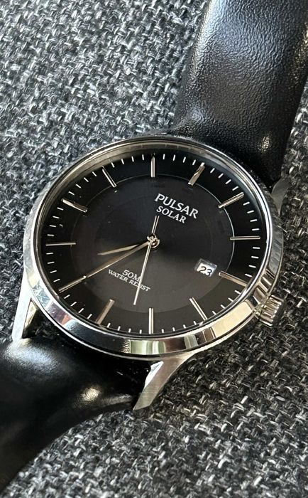 Zegarek garniturowy Pulsar Solar (by Seiko) - stan igła!