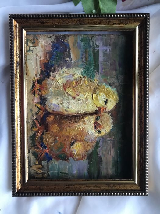 Картина Масло 13х18 см Натюрморт Живопись