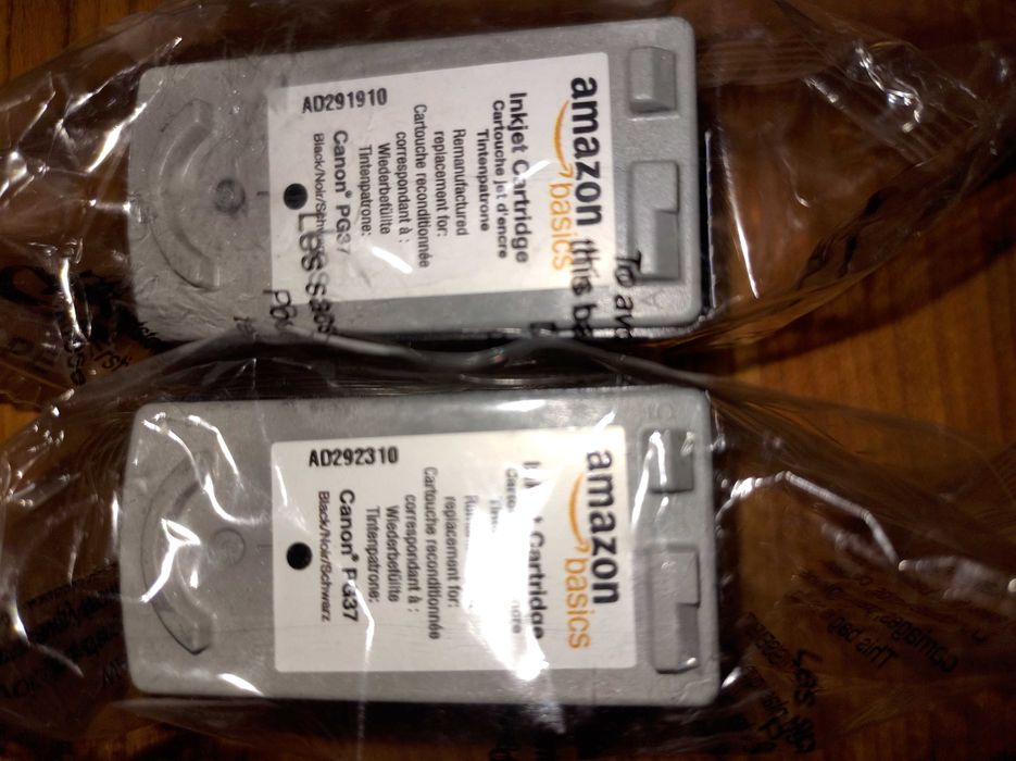 Kartridge Canon PG37 czarny tusz prod Amazon Basics NOWY Opak kpl 2szt