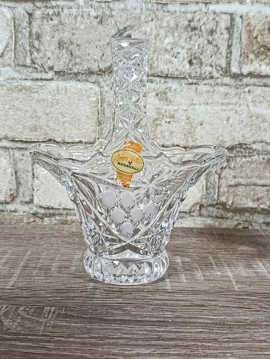 Кришталева кошик ваза та цукерниця