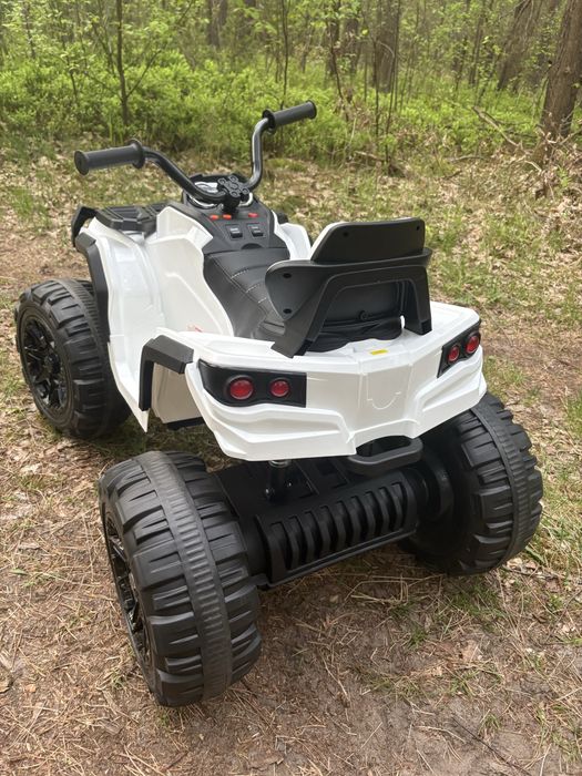 Quad Elektryczny Dla Dzieci ATV Biały Na Akumulator