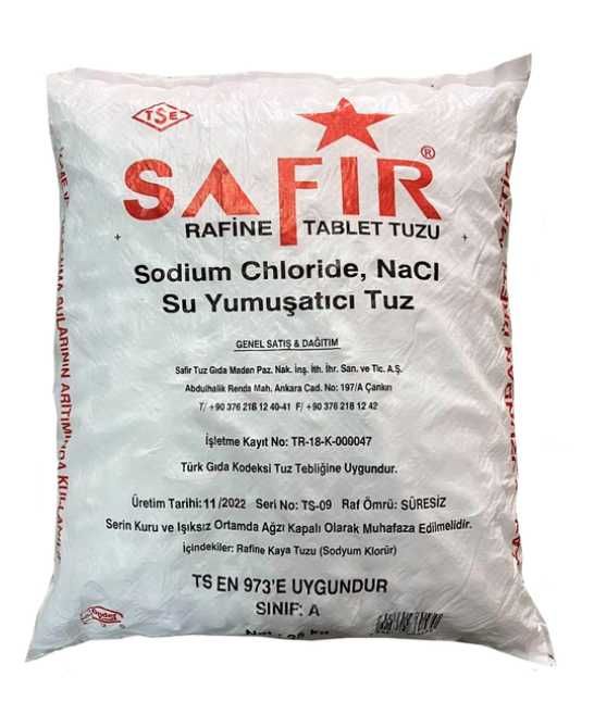 Сіль таблетована в мішках 25 кг, Турція, вищий гатунок.