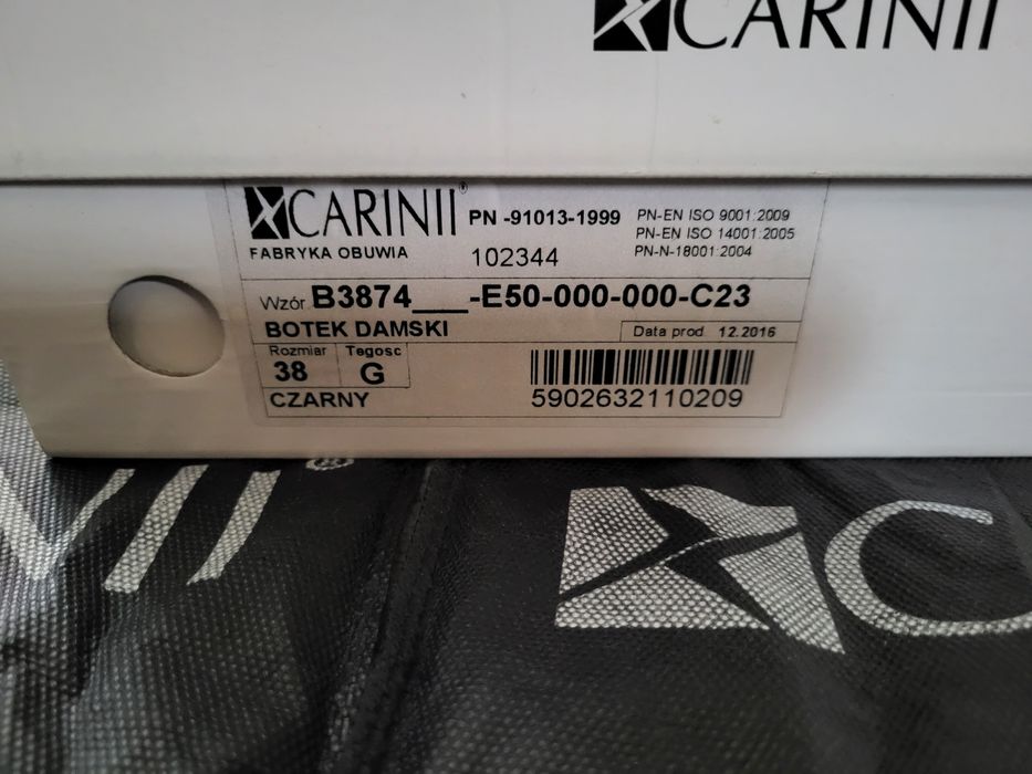 Botki CARINII damskie