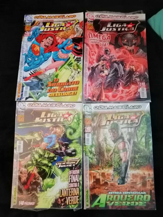 4 BD's DC Liga da Justiça da Saga "O dia mais claro"
