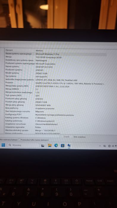 Laptop Lenovo ThinkPad L490