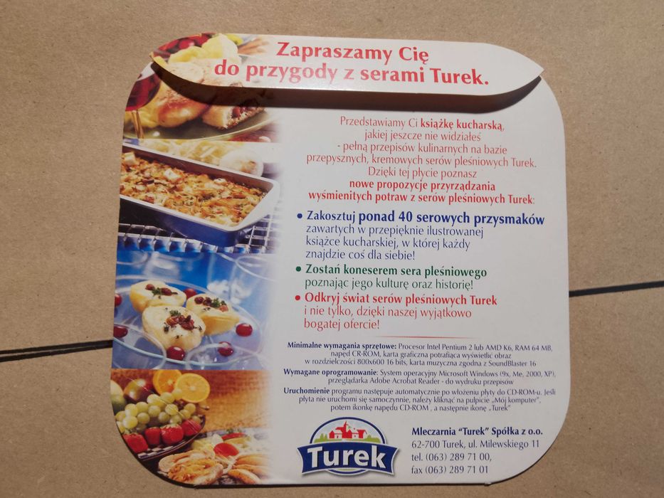 Przepisy kulinarne z serami „Turek” na CD