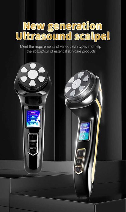 Aparelho Beleza HIFU 4 em 1 Profissional Lifting, RF, EMS e Pulso NOVO