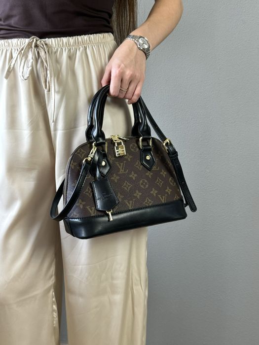 Жіноча сумка louis vuitton alma женская сумка кросбоди клатч луи альма коричневая сумочка