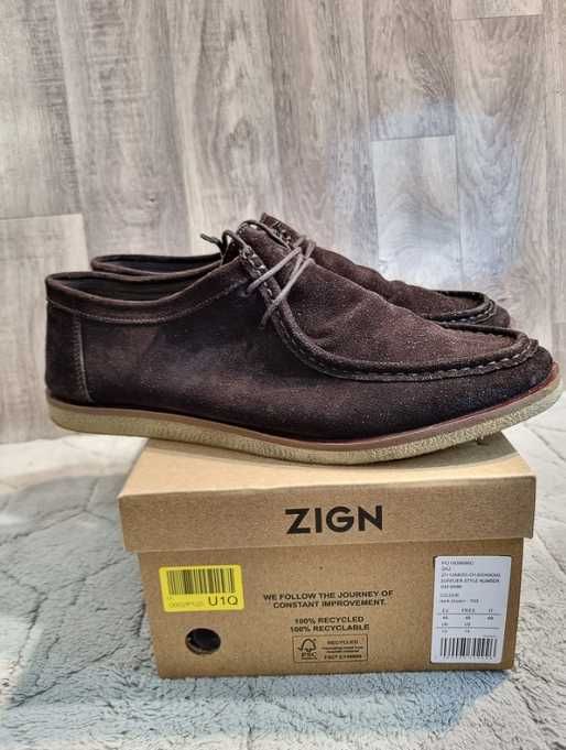 Brązowe mokasyny męskie Zign 48