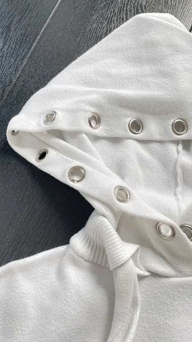 Bluza crop top biała ZARA S