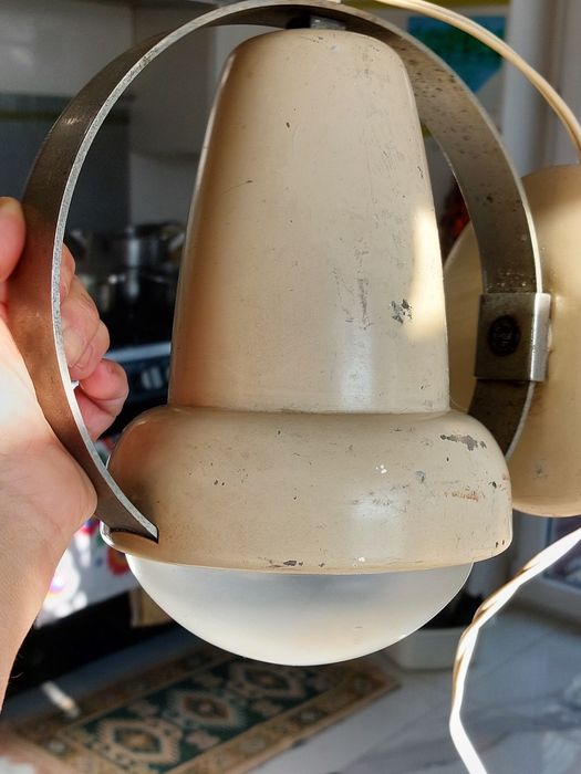 Lampa design vintage retro prl UNIKAT