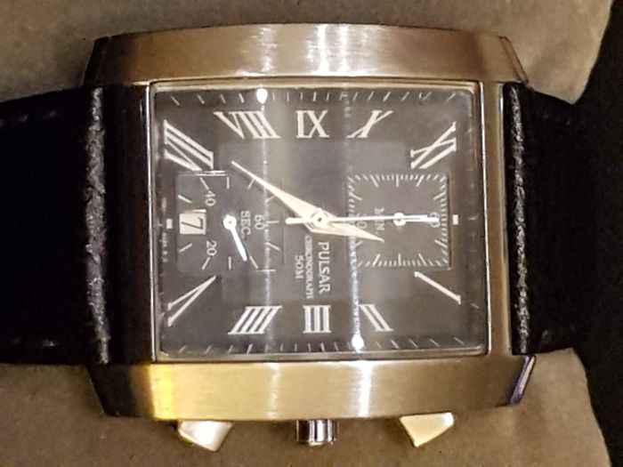 Relógio Clássico de Homem Pulsar Chrono PL6 YM91-X002 como novo!