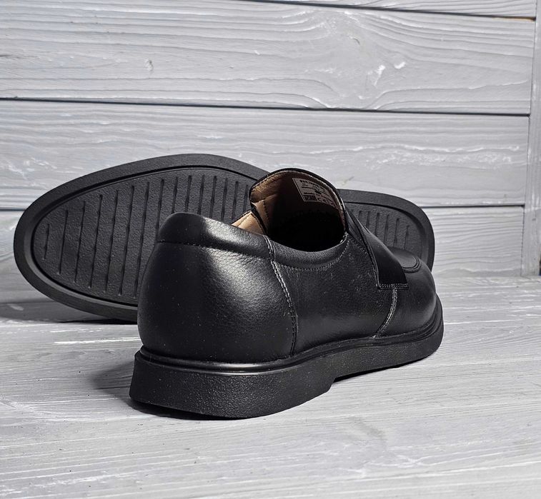Кожаные мужские черные коричневые туфли лоферы ТМ Bumer / Бумер!