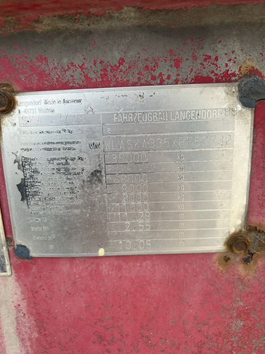 Напівпричіп самоскид Langendorf