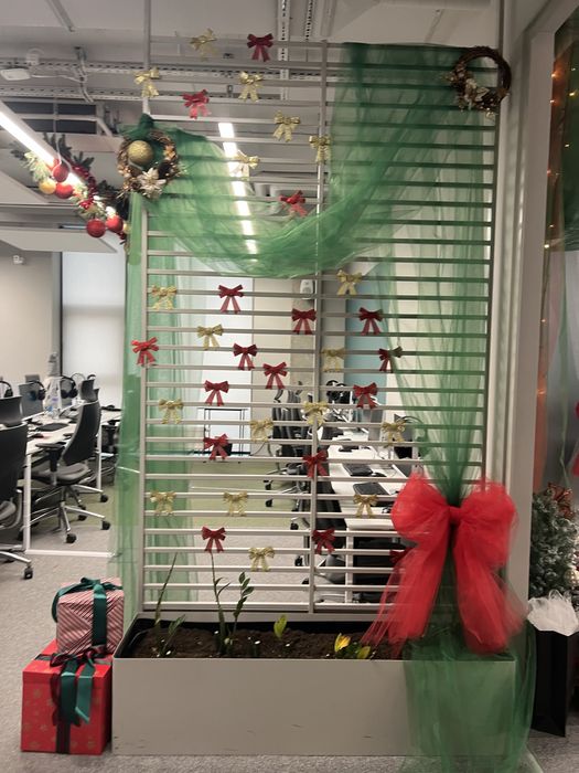 Бант з фатину, бант на ялинку, бант на двері, бант декор, бант з тюлі