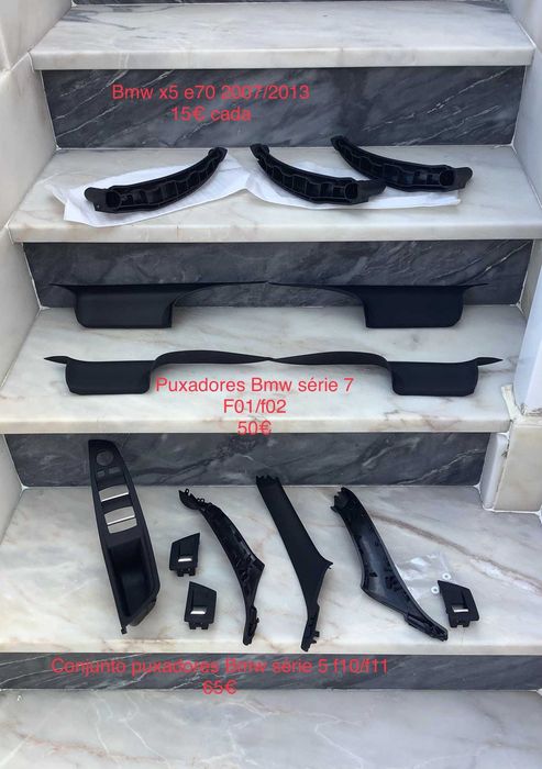 Bmw f01 f02 f10 f11 x5 e70 puxadores interior novos