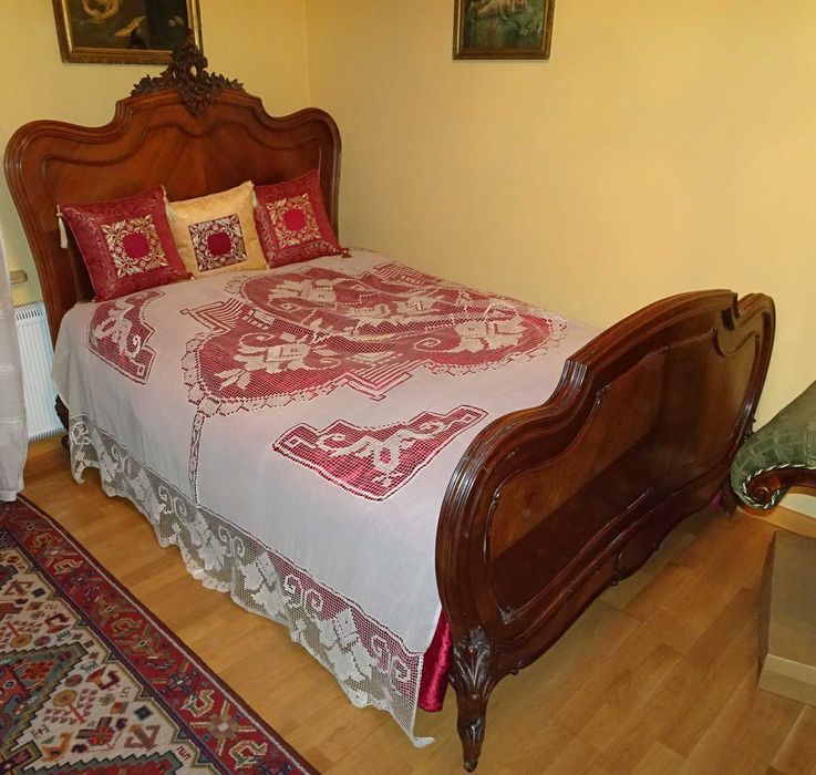 ŁÓŻKO FRANCUSKIE Rokoko przełom XIX/XX w , stan IDEALNY, Wrocław