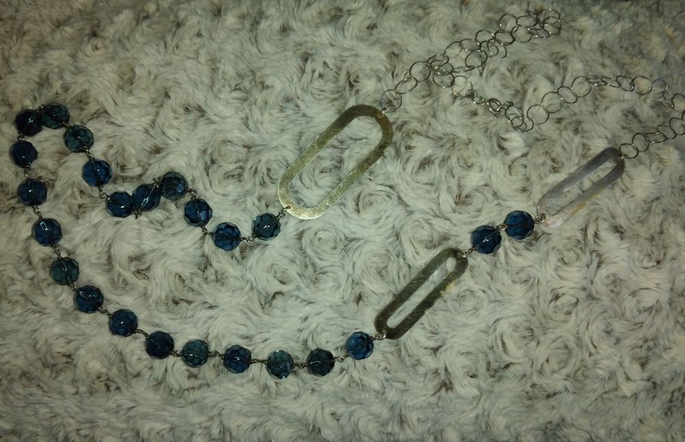 Colar de prata dourada