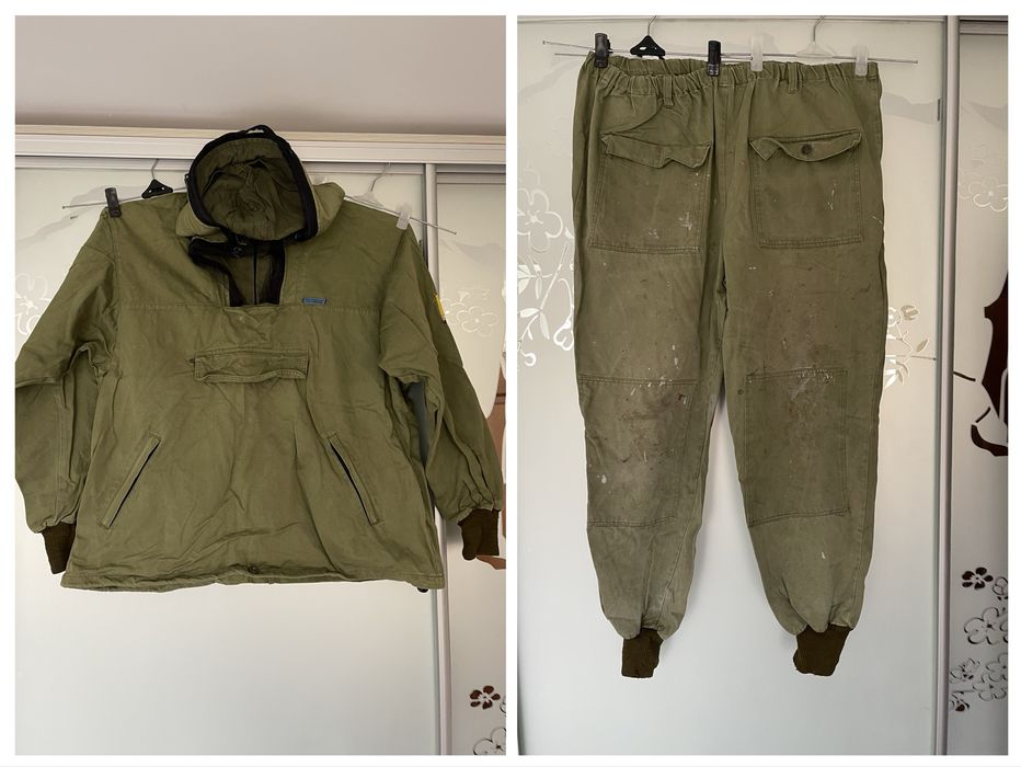 Маскувальний комплект хакі L - XL, спецодяг риболовля/полювання