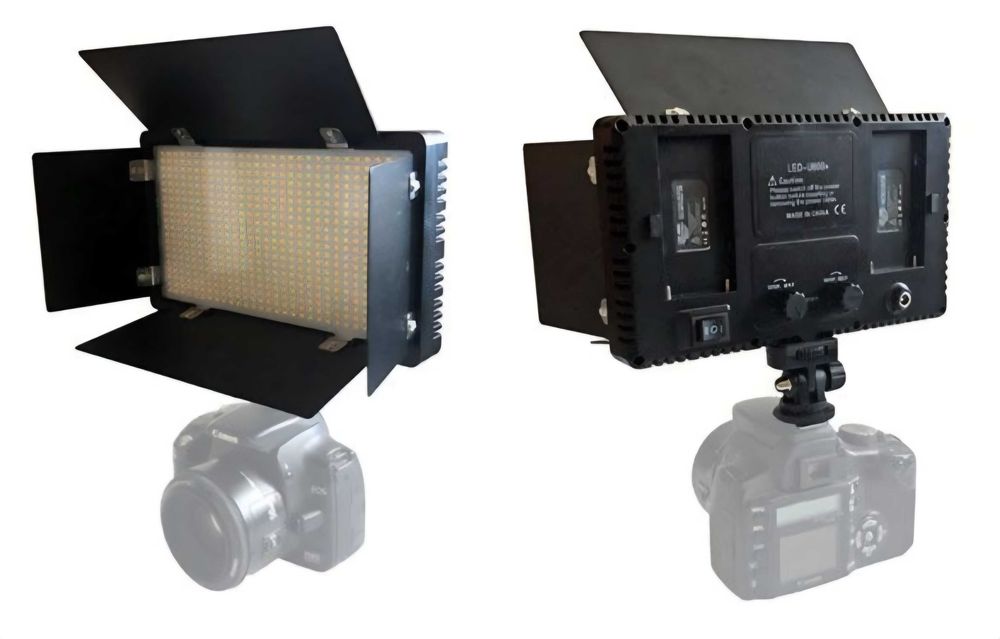 Lampa led panelowa studyjna z klapami 3200/5600K 50w Nagnaz LED-U800+