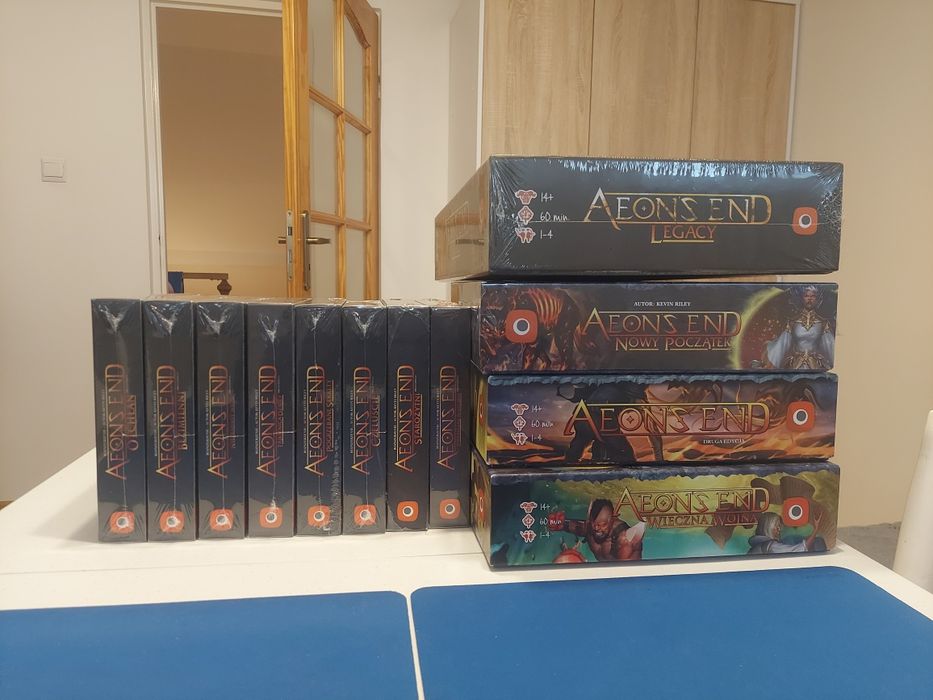 Aeon's End pakiet PL + mata+ dodatki+ dodatkowe karty