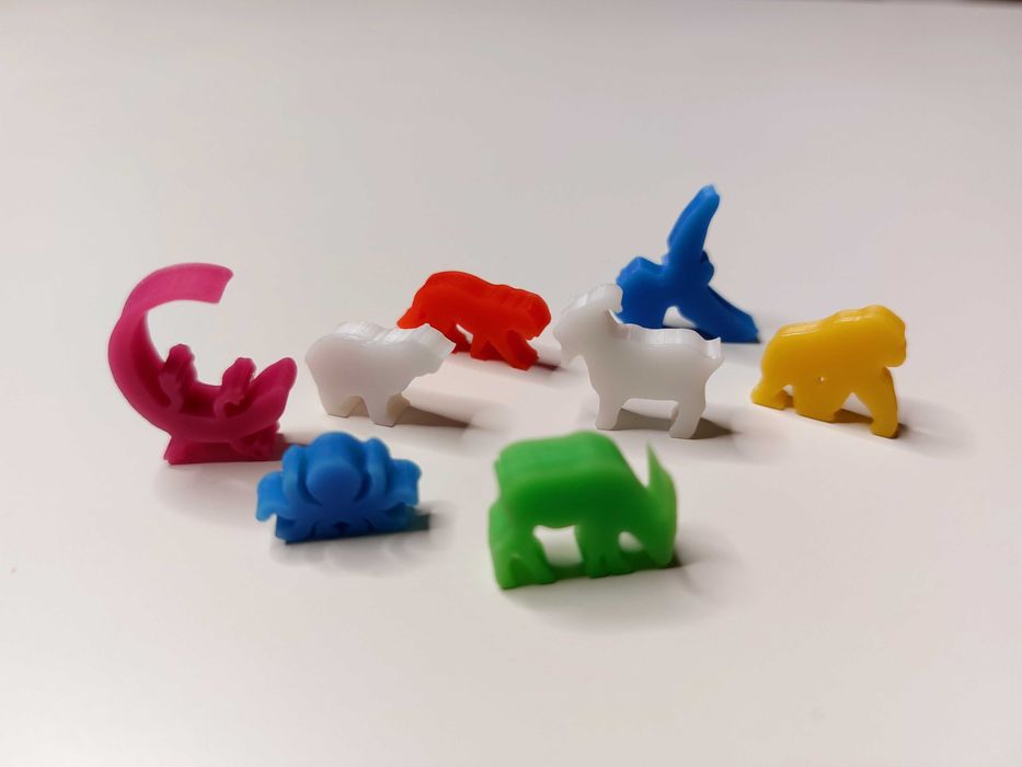 Ark Nova - znaczniki zwierząt 3d, żywica