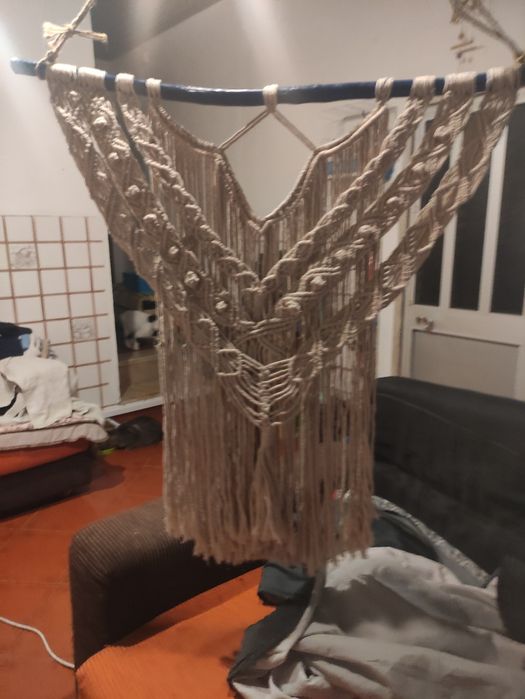 Painel em macramé