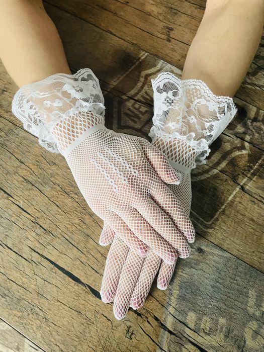 Rękawiczki ślubne Komunia wesele