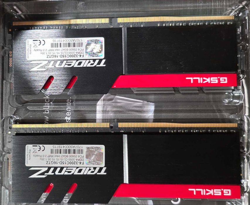 Pamięć G.SKILL TridentZ DDR4 3200 CL15 16Gb [2x8Gb, F4-3200C15 XMP, Dual Channel CL15-15-15-35 1,35v]