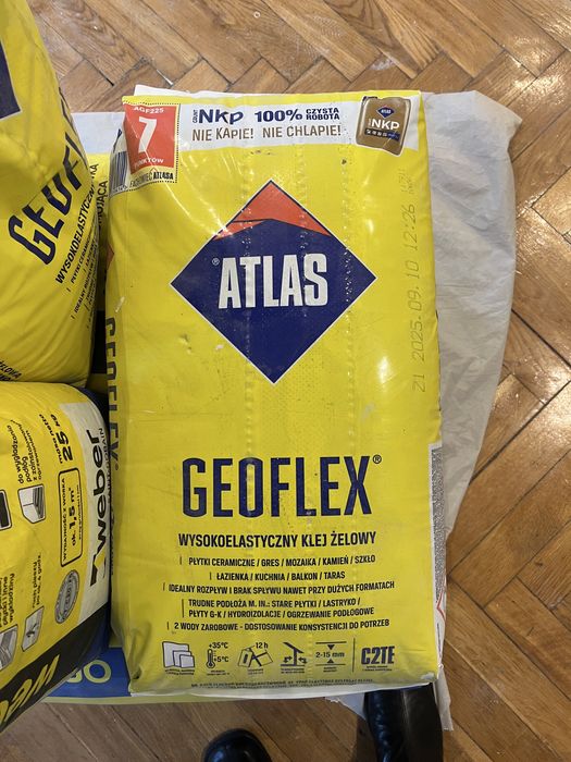 Zaprawa klejowa klej do płytek atlas
