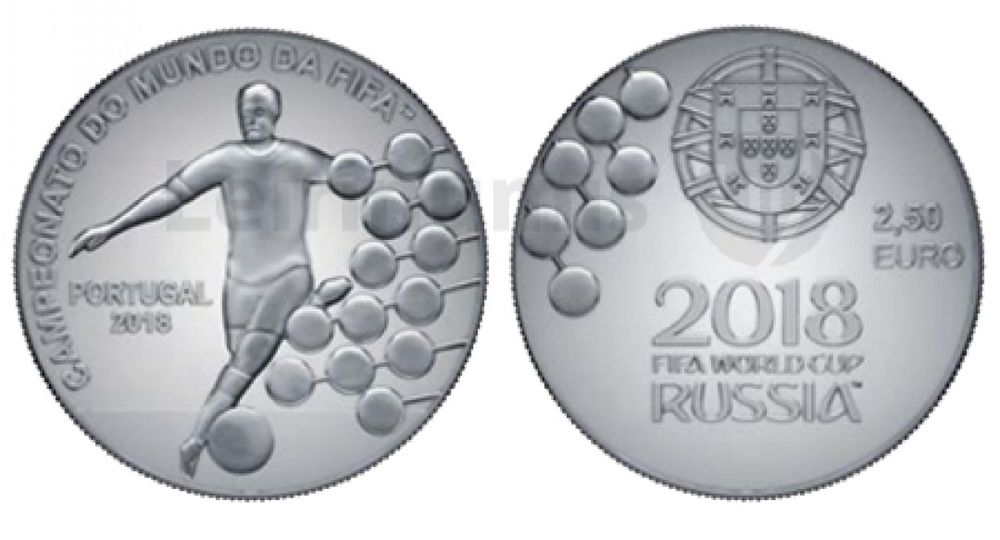 Moedas de coleção portuguesas de  2,5€