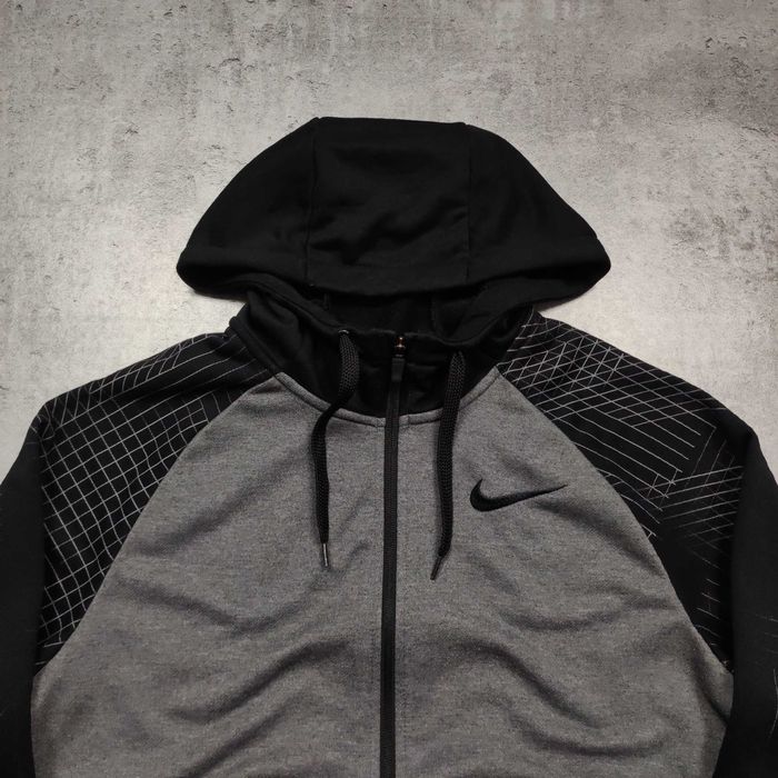 MĘSKA Bluza Rip Rozpinana Hoodie Dri-Fit Nike Logo z Kapturem Casual