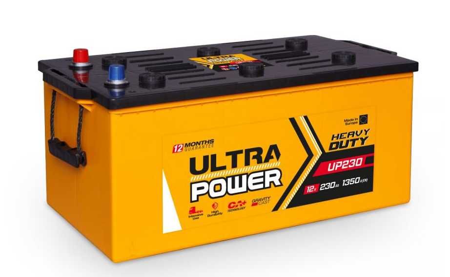 Akumulator Ultra Power 12V 230Ah 1350A MOCNA UKRAINA 55.90Kg
