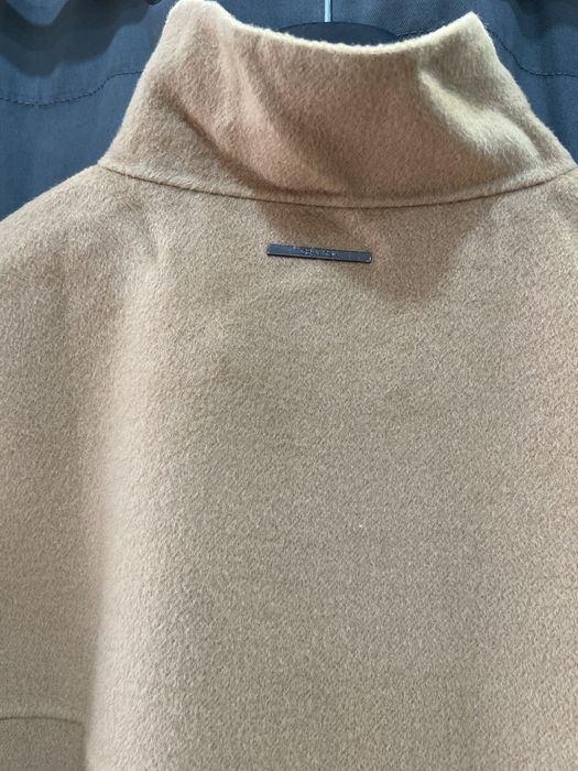 Casaco Calvin Klein de lã camel tamanho 40 novo com etiqueta