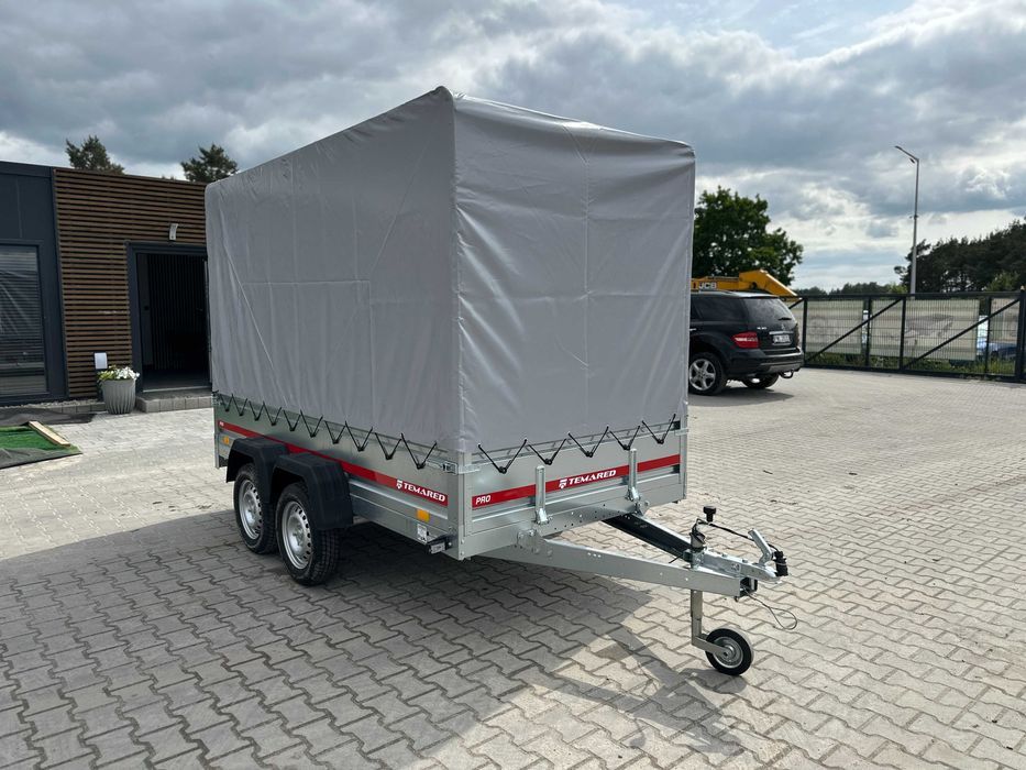 Przyczepka samochodowa 296×150 cm Temared PRO 3015/2 + plandeka 140 cm