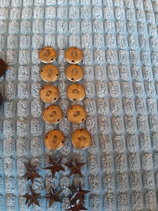 Gwiazdki Guziki Wojskowe PRL