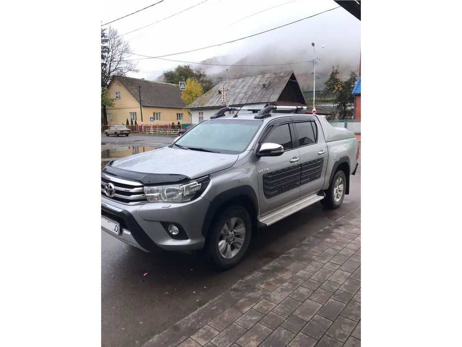 Рейлинги с перемычками для Toyota Hilux 2015- гг. Erkul Алюминий (2 шт)