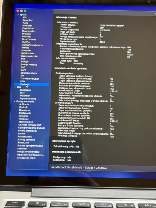 MacBook Pro A1502 8GB/512 GB Intel i5