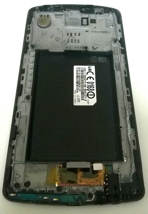wyświetlacz LCD z dotykiem do smartfonu LG G3 D-855 2/16GB: plus brzęczyk i śrubki do ramki 5.50 cala 534ppi 1440x2560px IPS