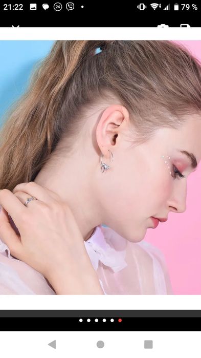 Серьги серебро 925 сережки Кошки