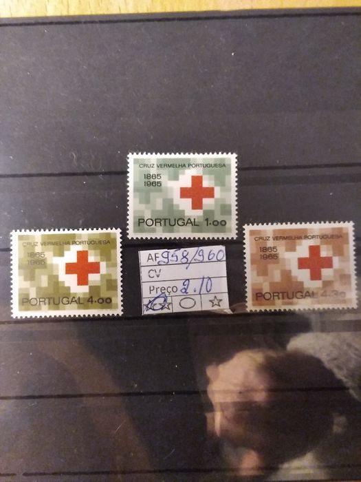1965 1°  Centenário Da Cruz Vermelha Portuguesa MNH **