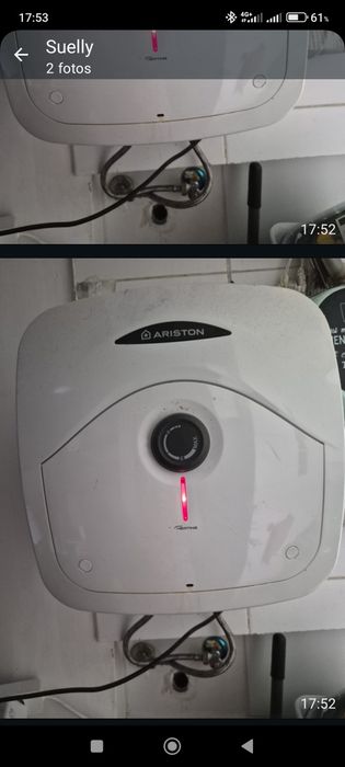 Termo acumulador a funcionar mas pinga