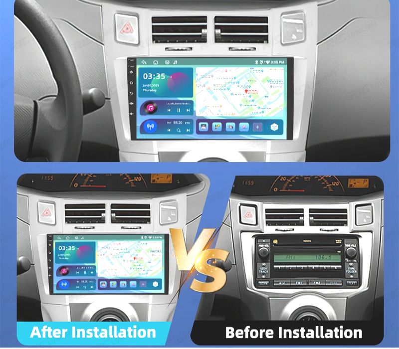 RÁDIO GPS ANDROID 13 TOYOTA YARIS 05-11